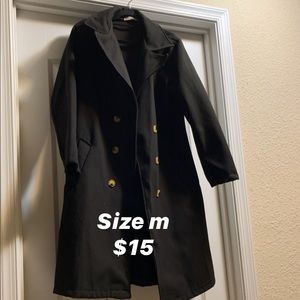 Black trench coat